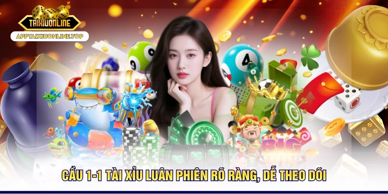 Cầu 1-1 Tài Xỉu luân phiên rõ ràng, dễ theo dõi